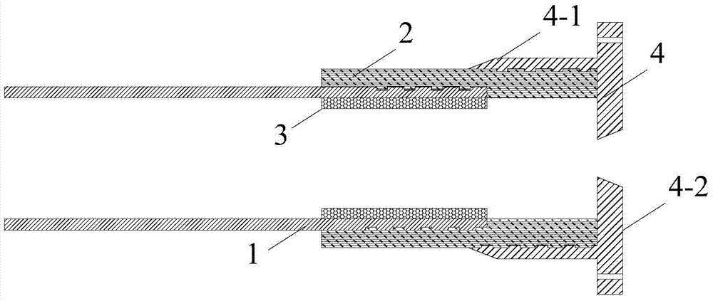 Composite pipe connection joint using prestressed cables and method of use thereof