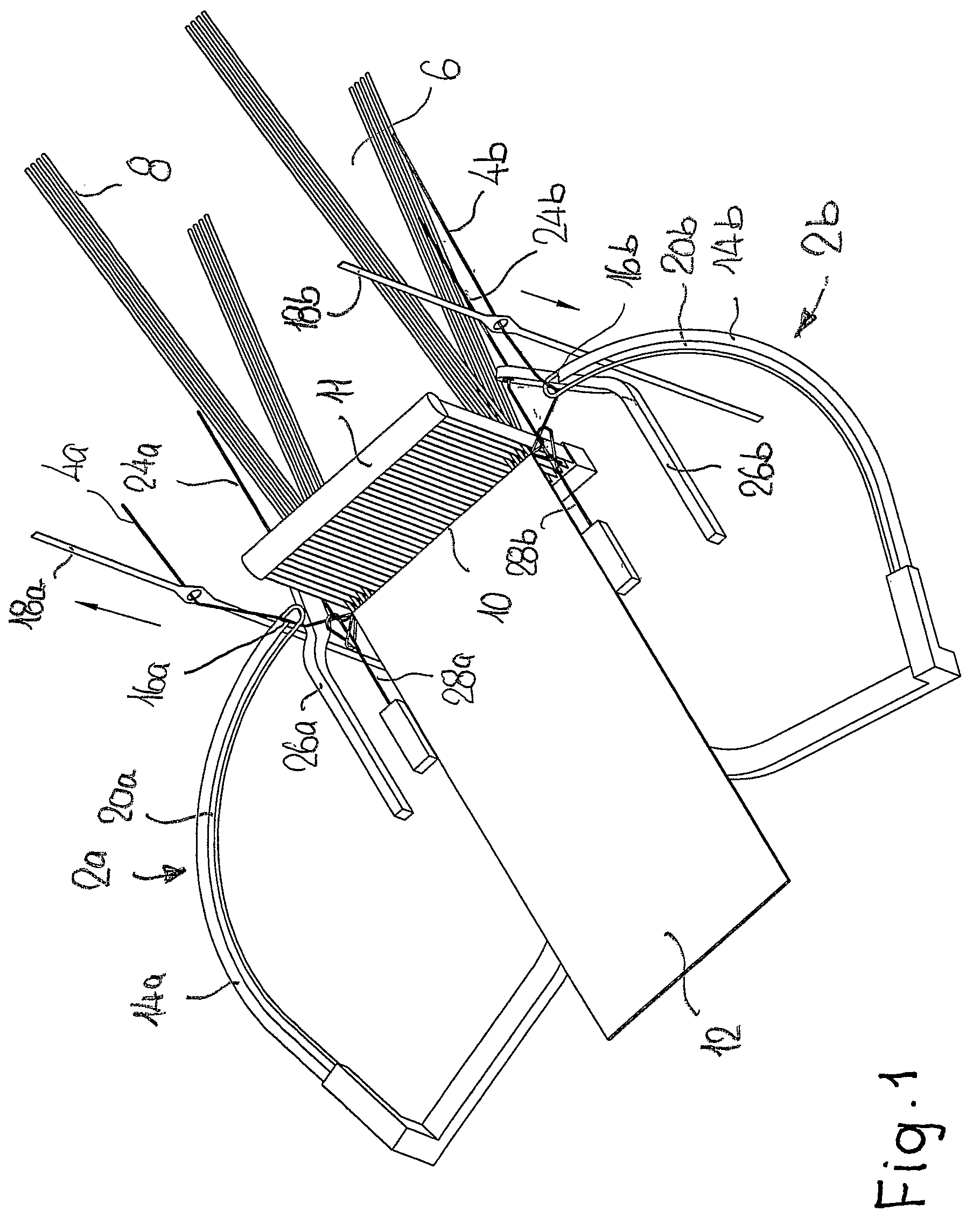 Method and needle webbing loom in order to weave a ribbon