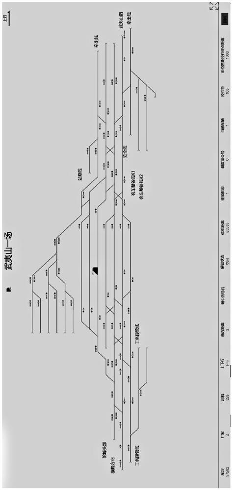 Station yard graph drawing and displaying method based on shunting protection system