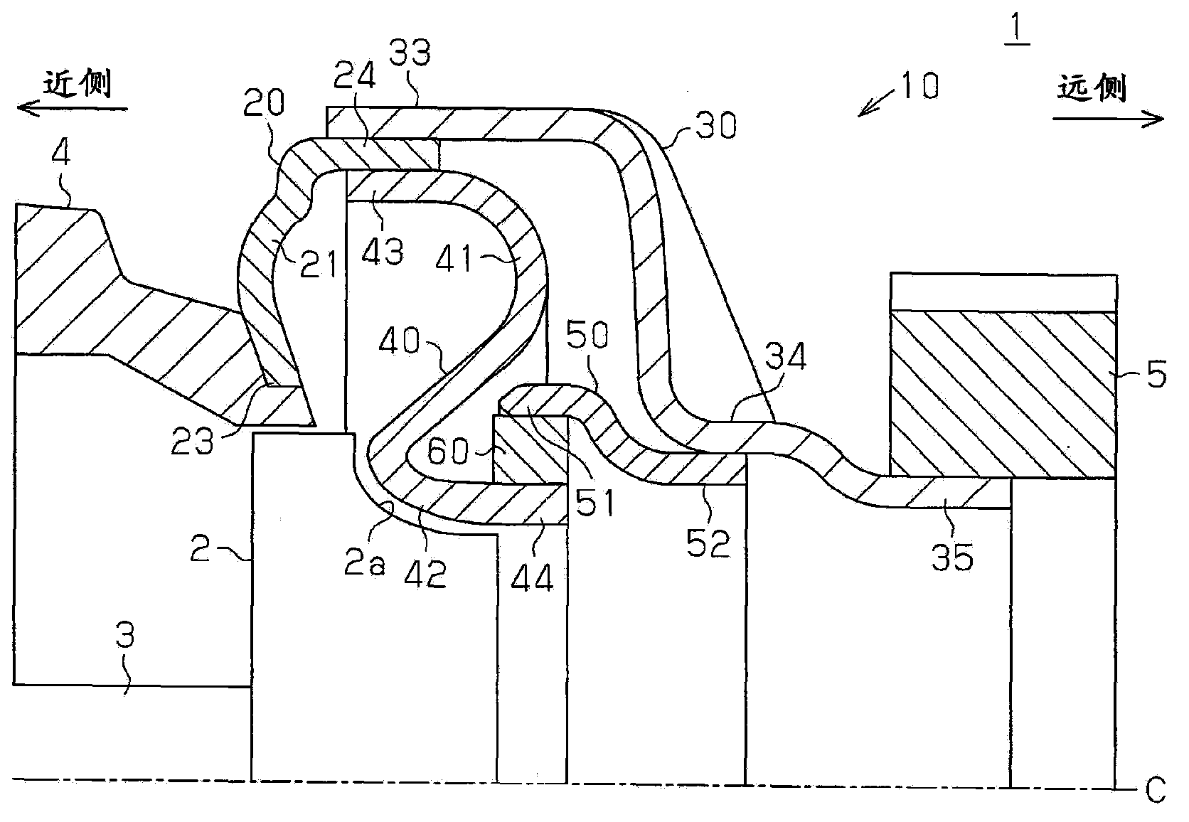 Turbine housing and exhaust gas turbine supercharger