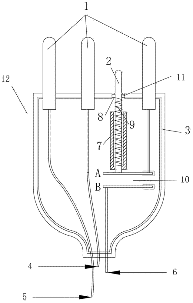 Self-destruction type device for limiting using times and on disposable electrosurgical pencil