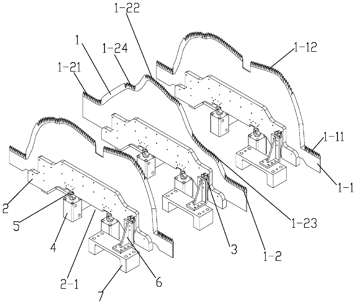 Die cutter mechanism for automotive acoustic parts