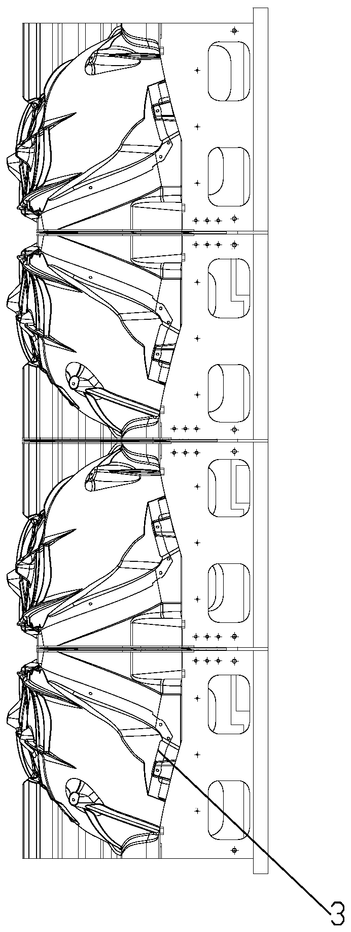 Die cutter mechanism for automotive acoustic parts