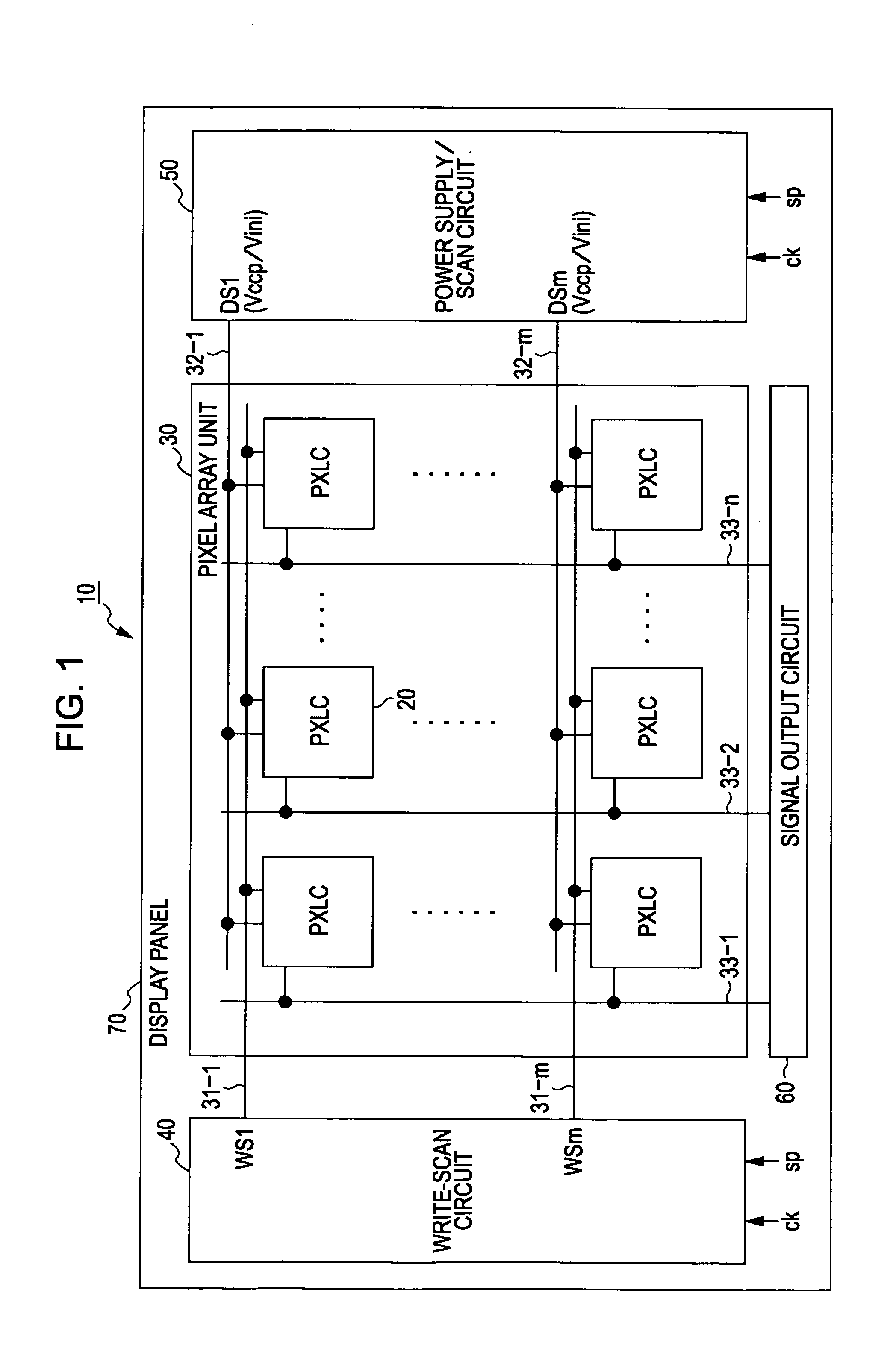 Display device, driving method for display device, and electronic apparatus
