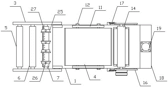 A lifting belt metering and cutting device