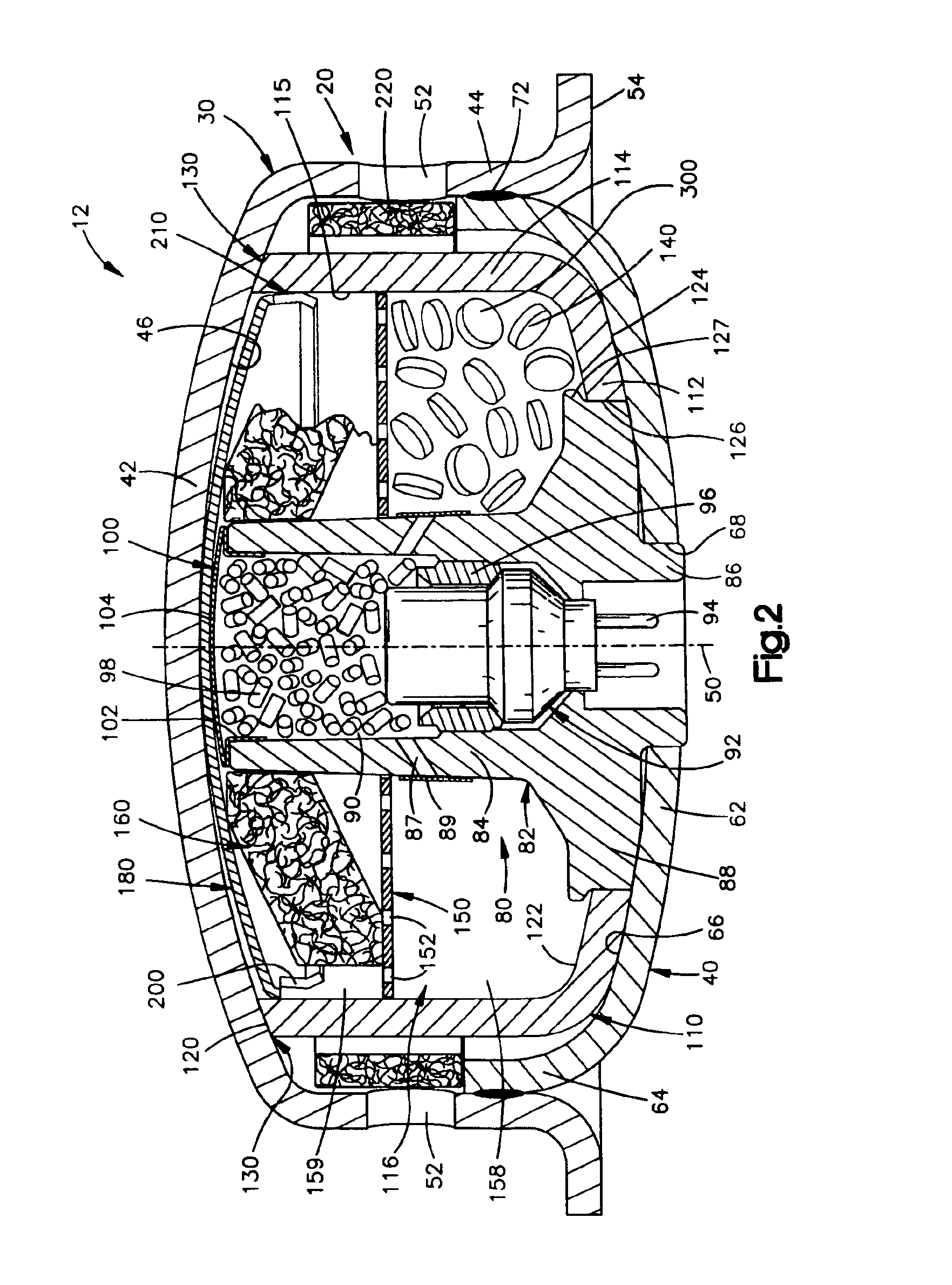 Cool burning gas generating material for a vehicle occupant protection apparatus