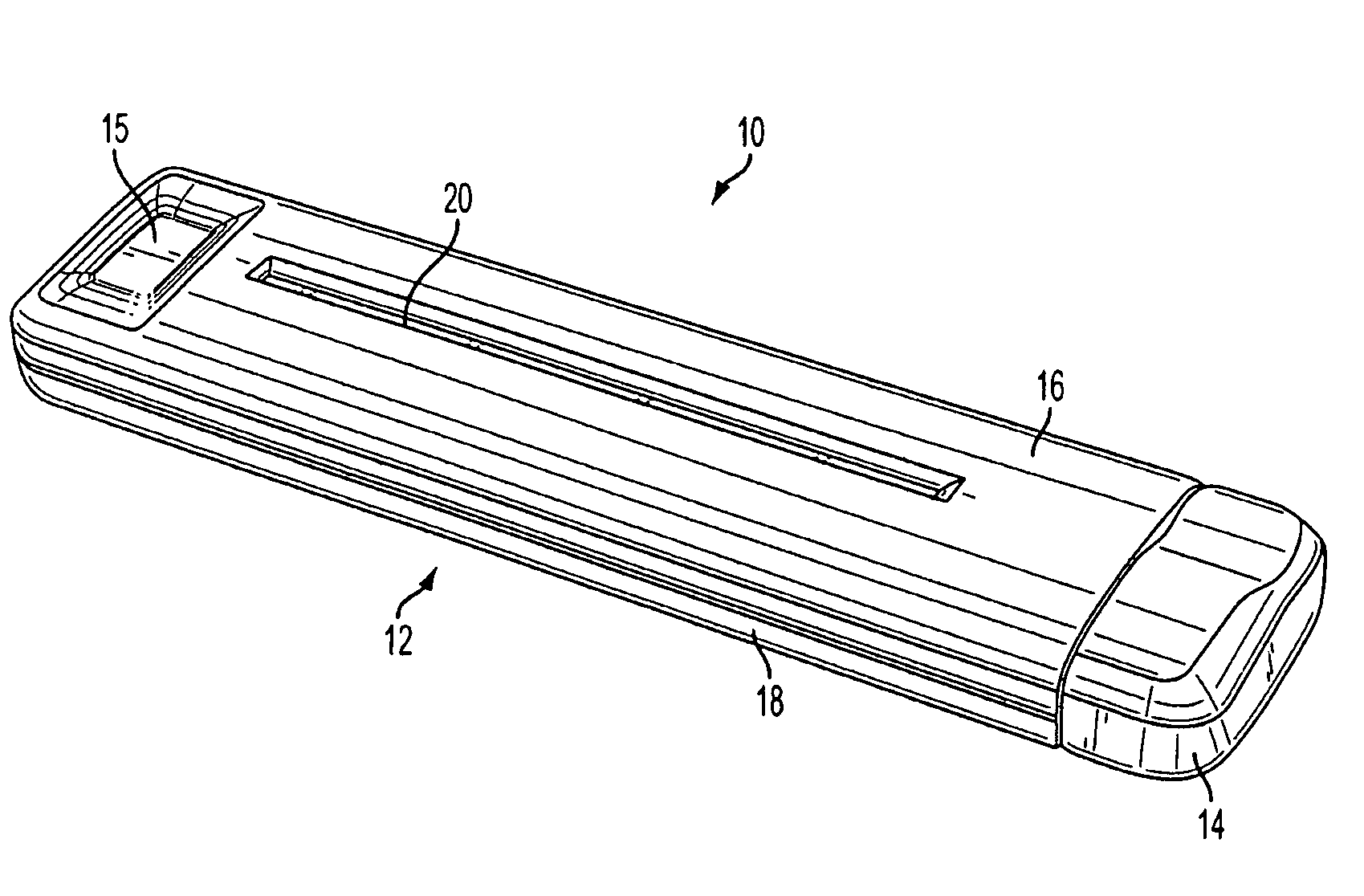 Hand-held shredding device for paper or the like