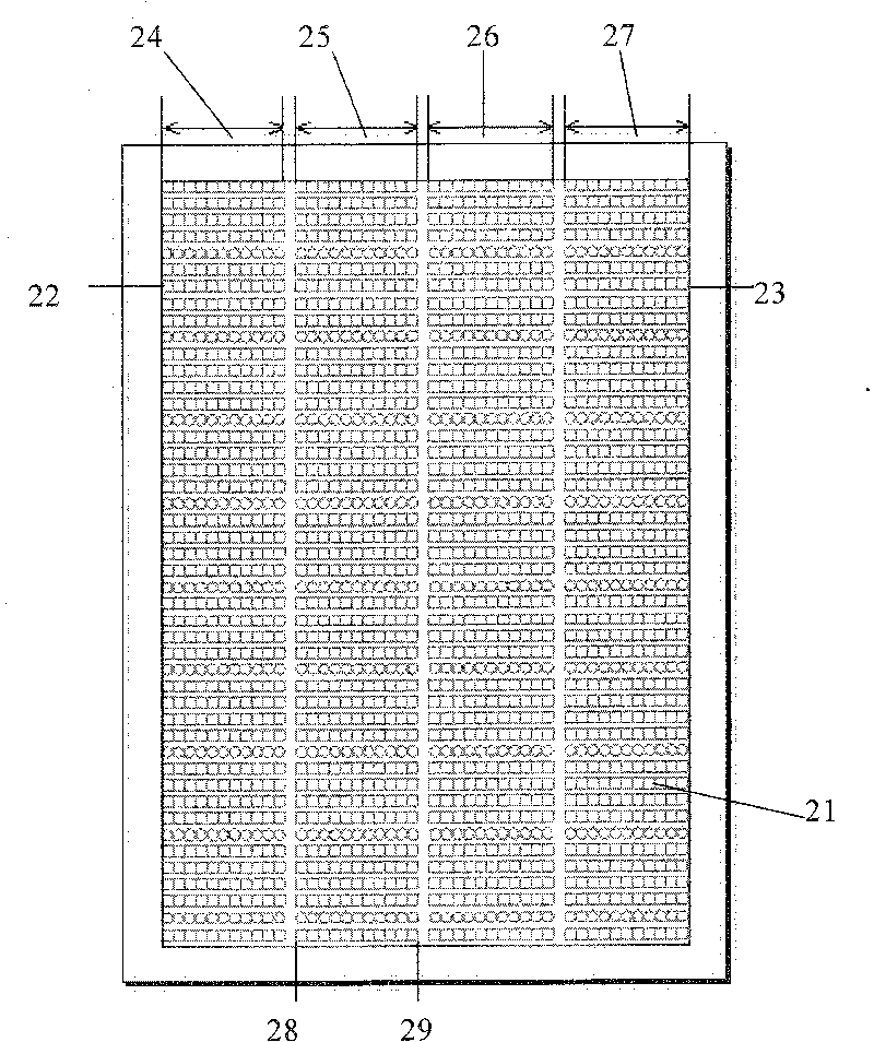 Automatically column dividing method for literal block according to plate core background check