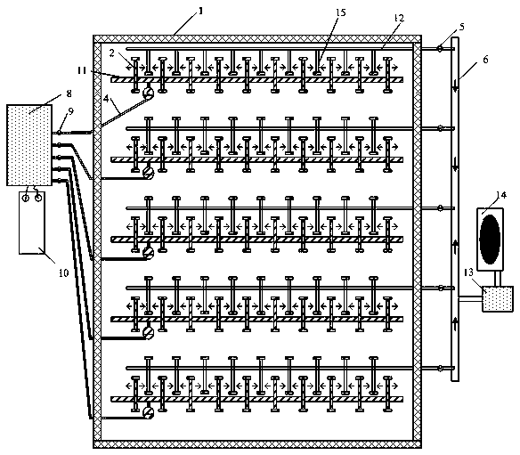 In-situ injection repair device for polluted soil, repair method and installation method