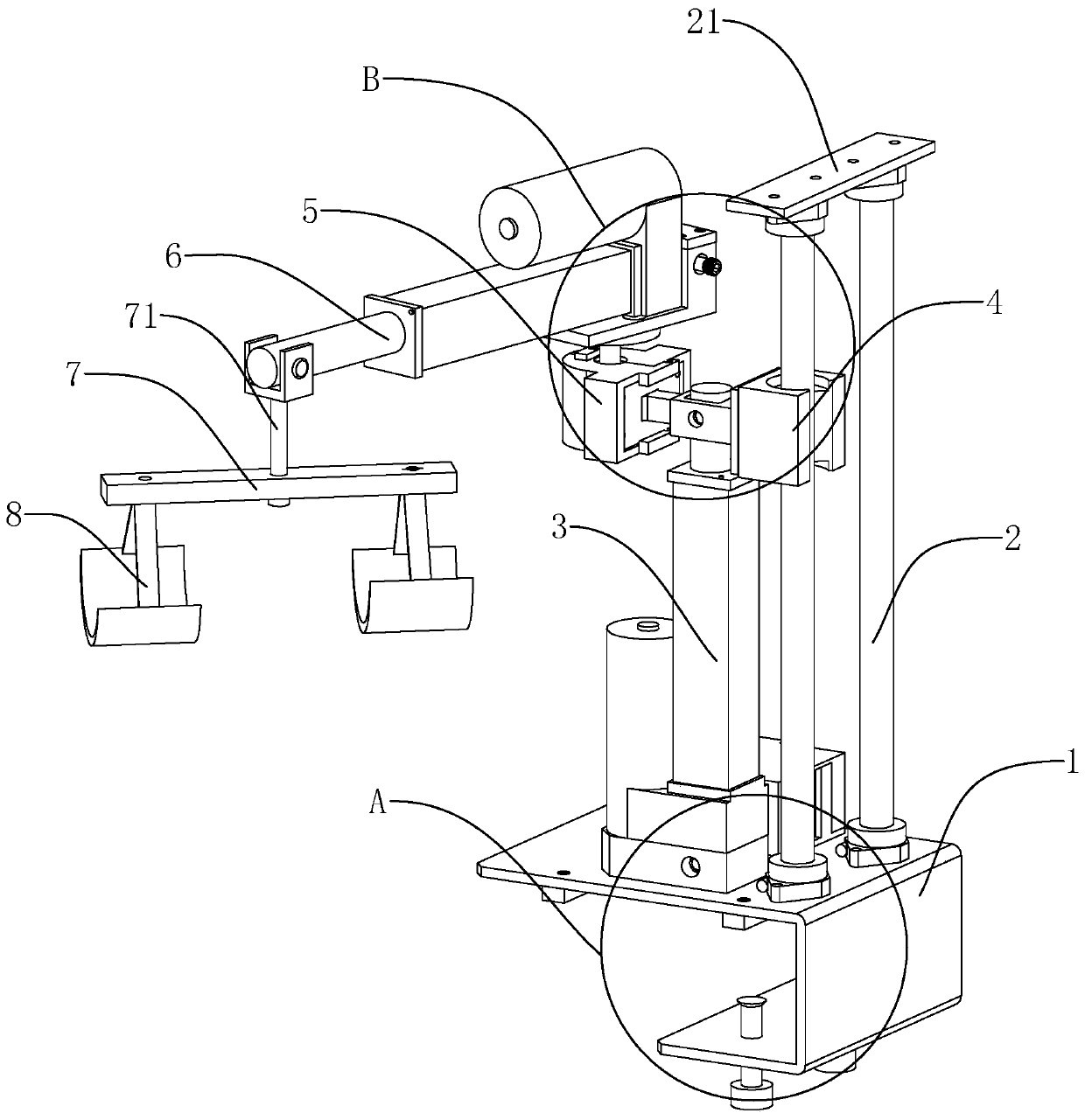 Hanging type stable hand robot