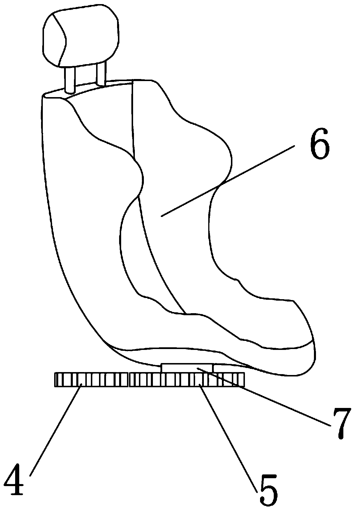 Real-time steering adjusting type automobile seat