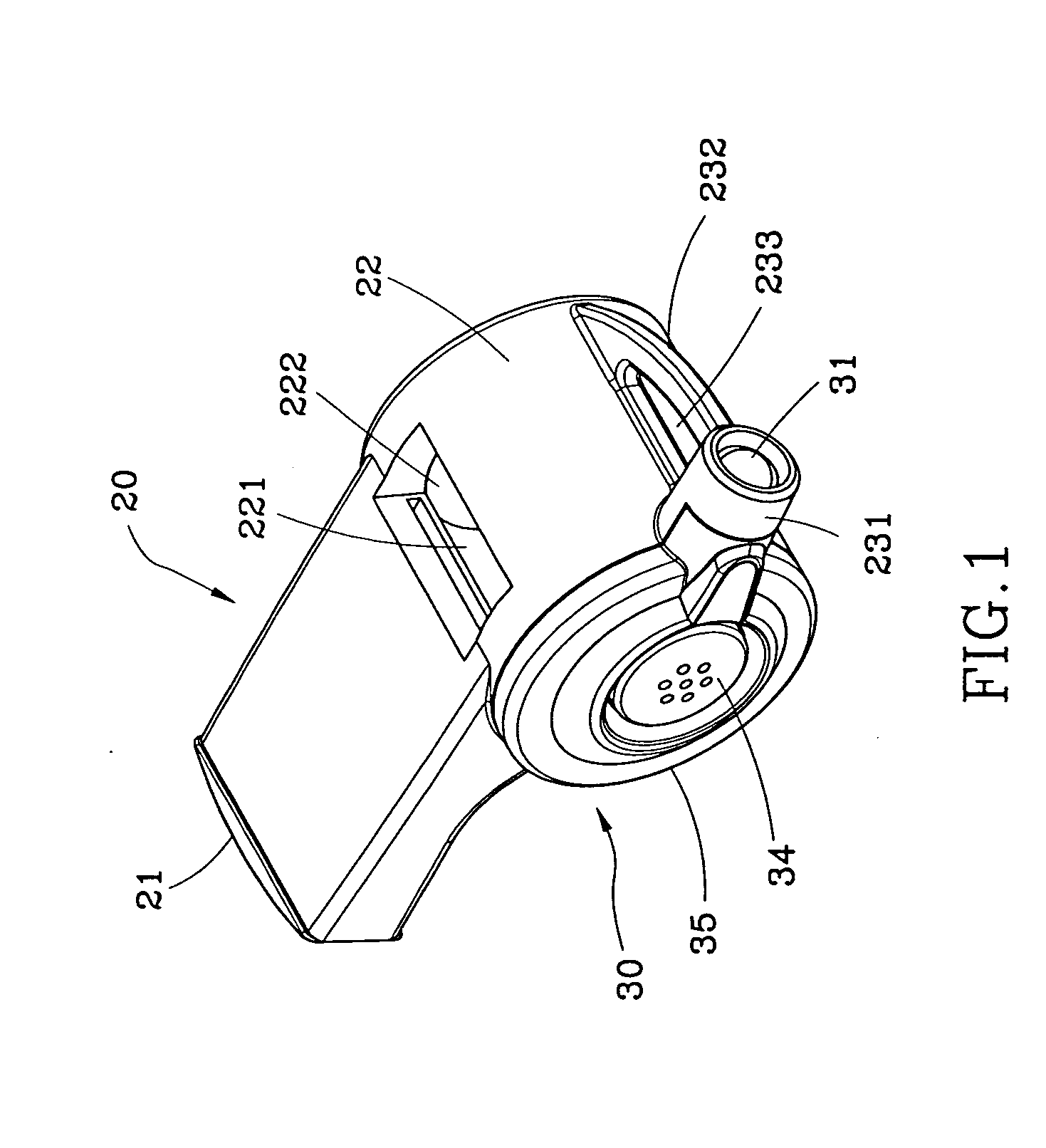 Whistle with light emitting device