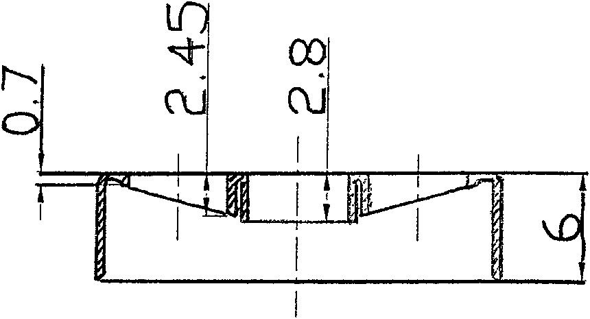 Oblique flange hole technology of mould punching