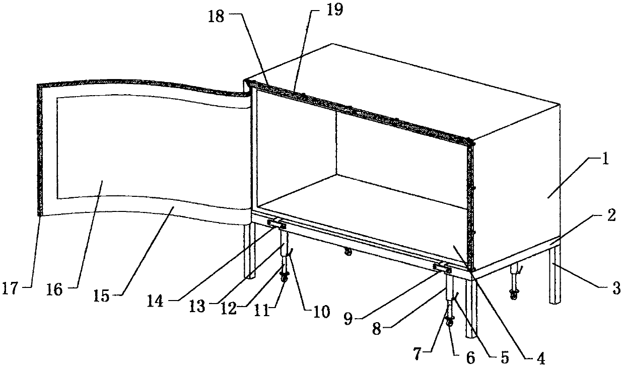 Isolation device for preventing infection for clinical medicine