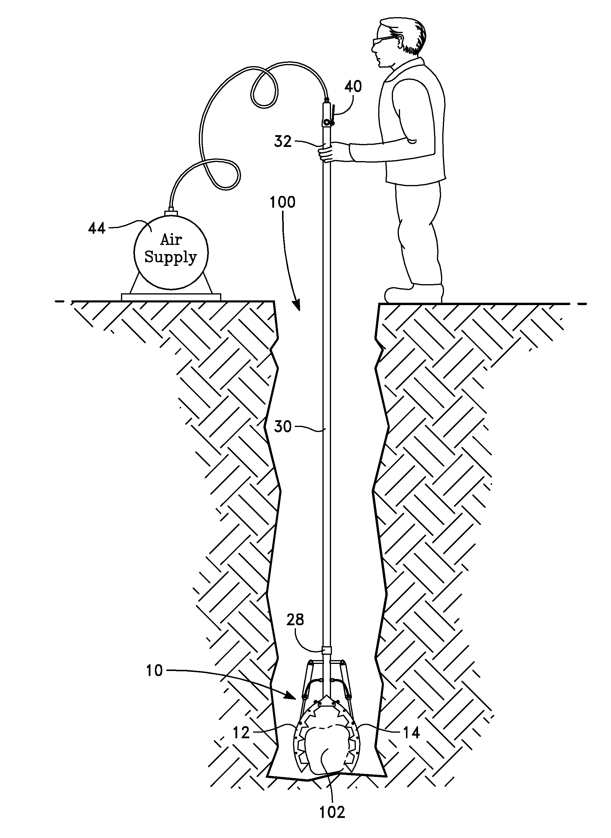 Rock grasping and removal apparatus