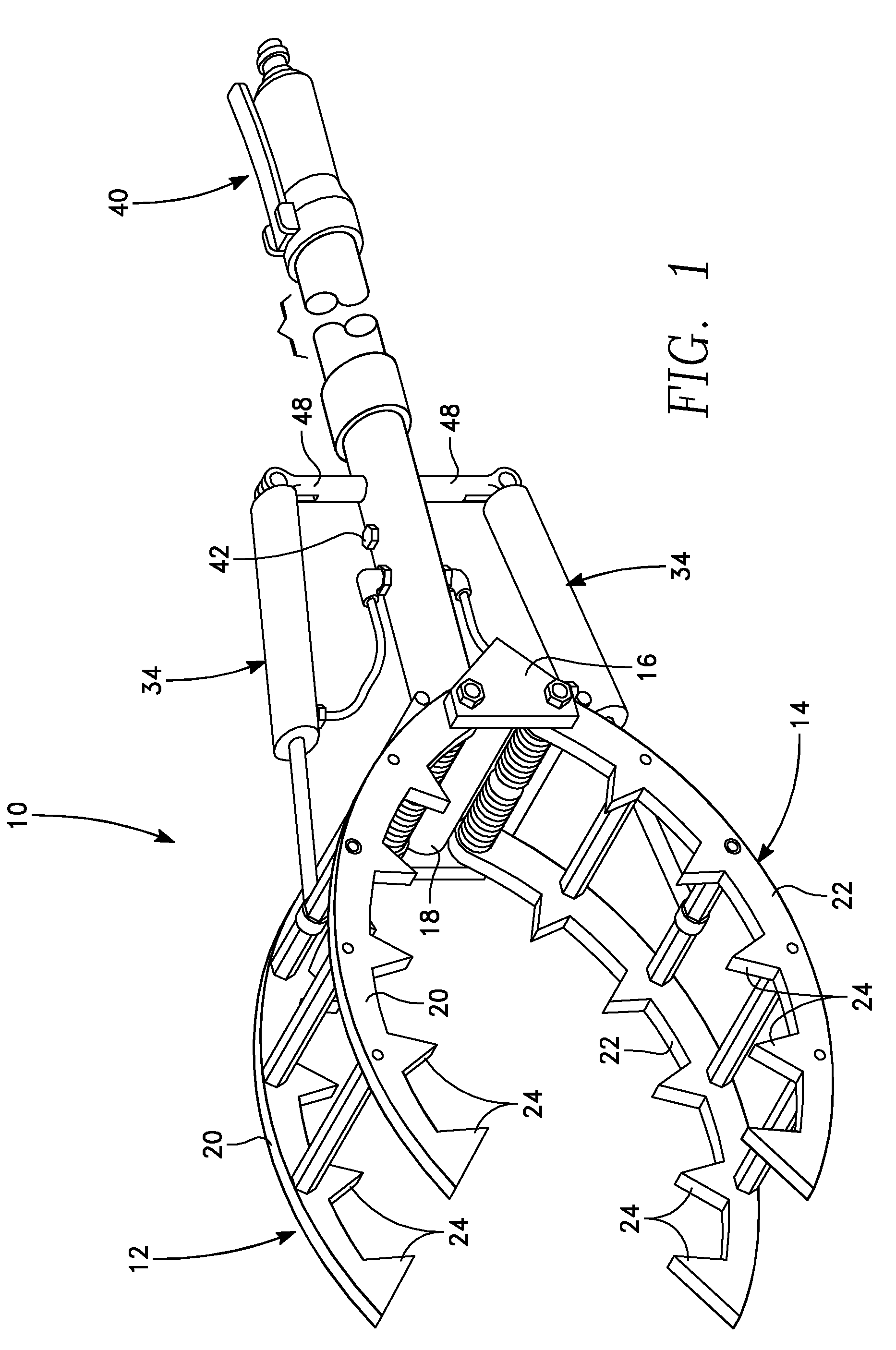 Rock grasping and removal apparatus