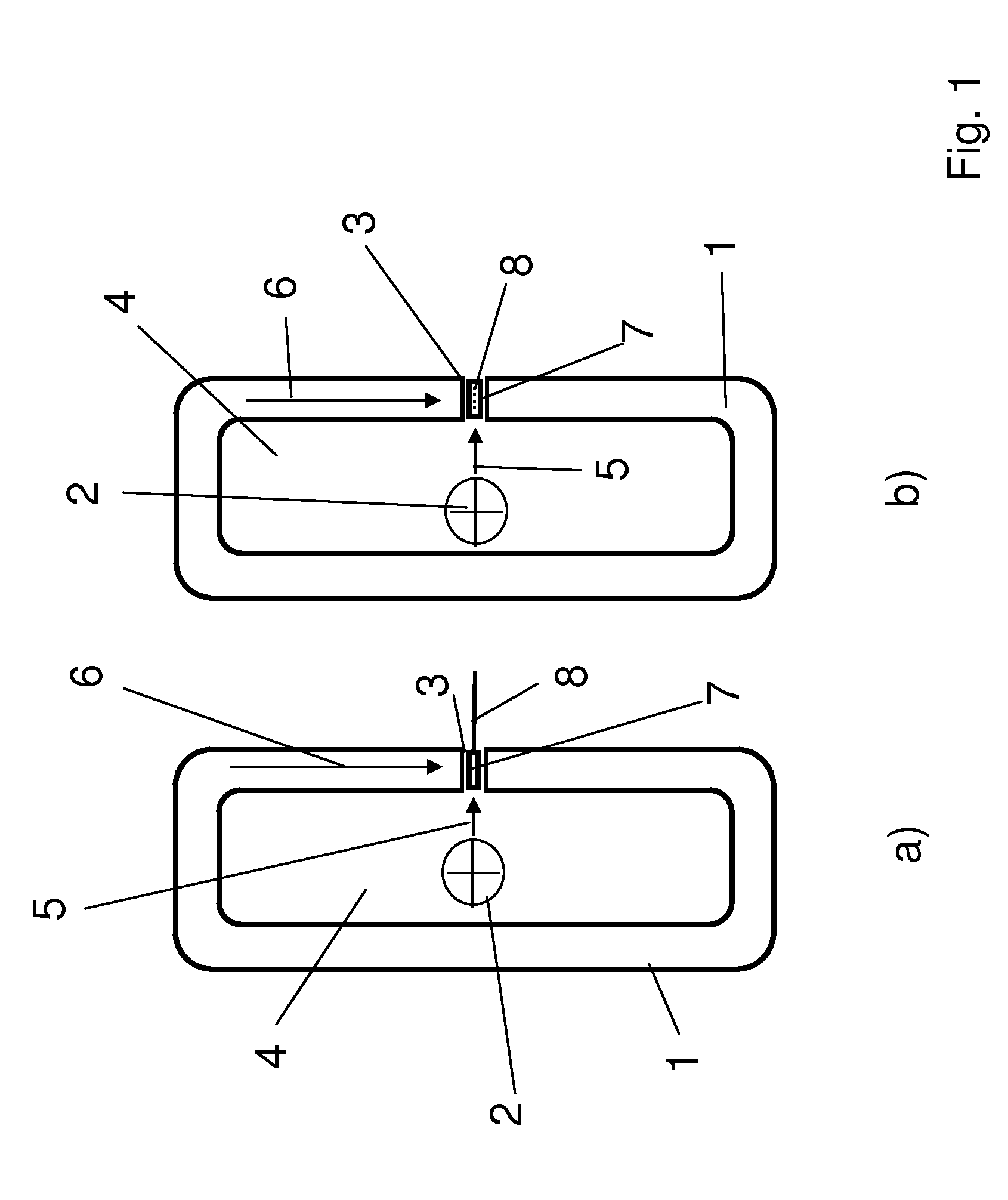 Current sensor with a magnetic core