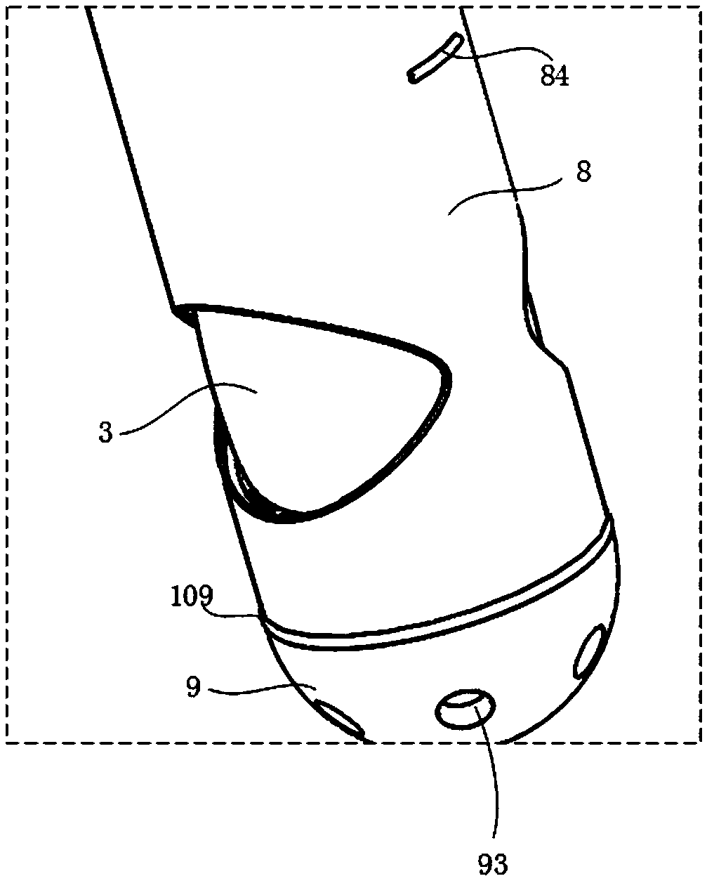 Blockage-preventing fixable uterine cavity irrigation and drainage tube