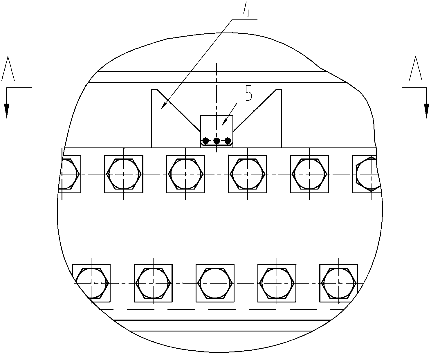 Flange-free connection mode and implementation method for barrel-type tower frame of large size wind turbine