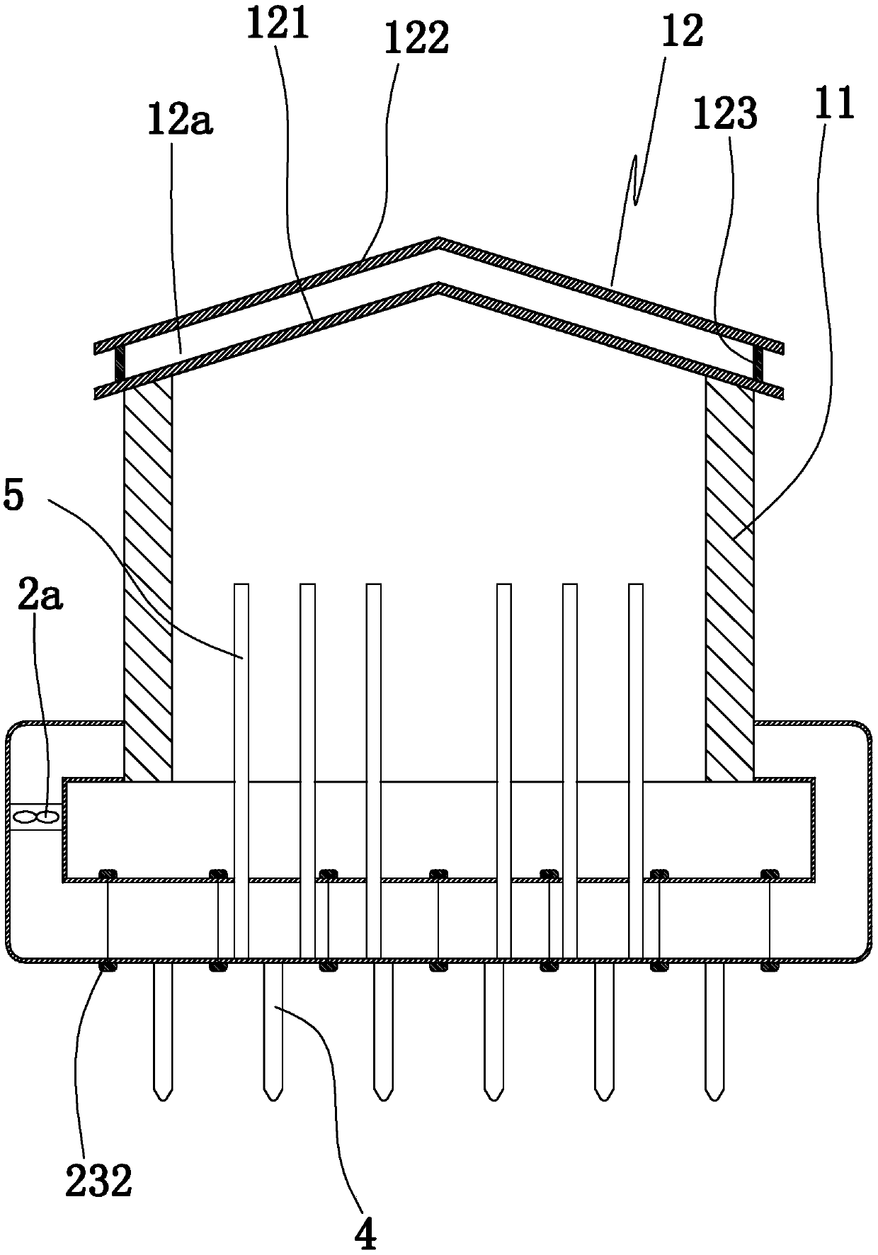 A granary uniform temperature control temperature cooling system