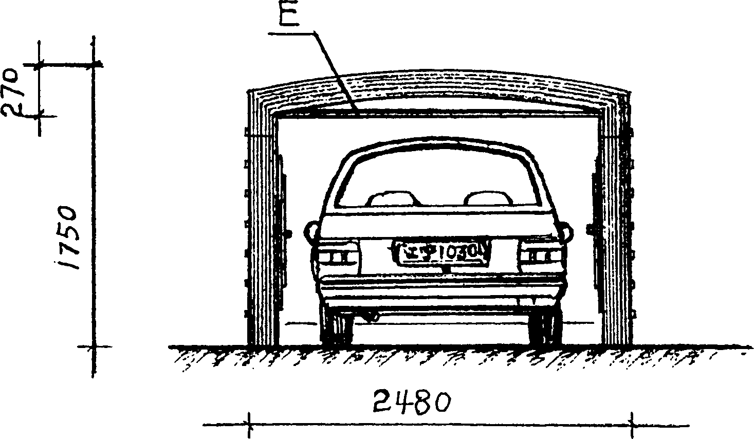 Movable garage