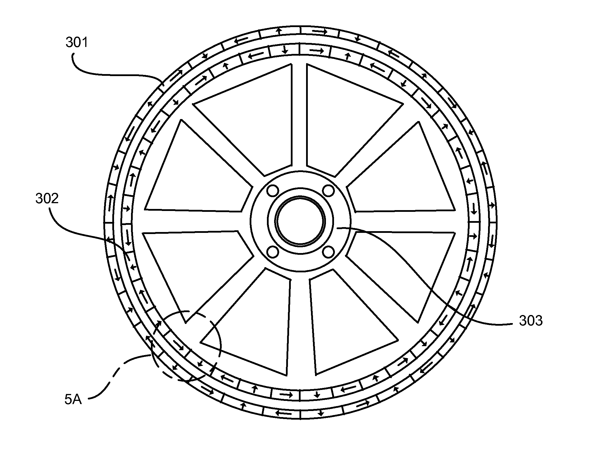 Halbach Array Electric Motor with Substantially Contiguous Electromagnetic Cores
