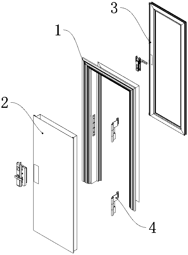 Double-door outwards-open-type anti-theft ventilating entry door and working method thereof