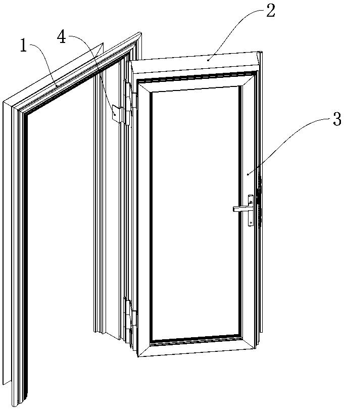 Double-door outwards-open-type anti-theft ventilating entry door and working method thereof