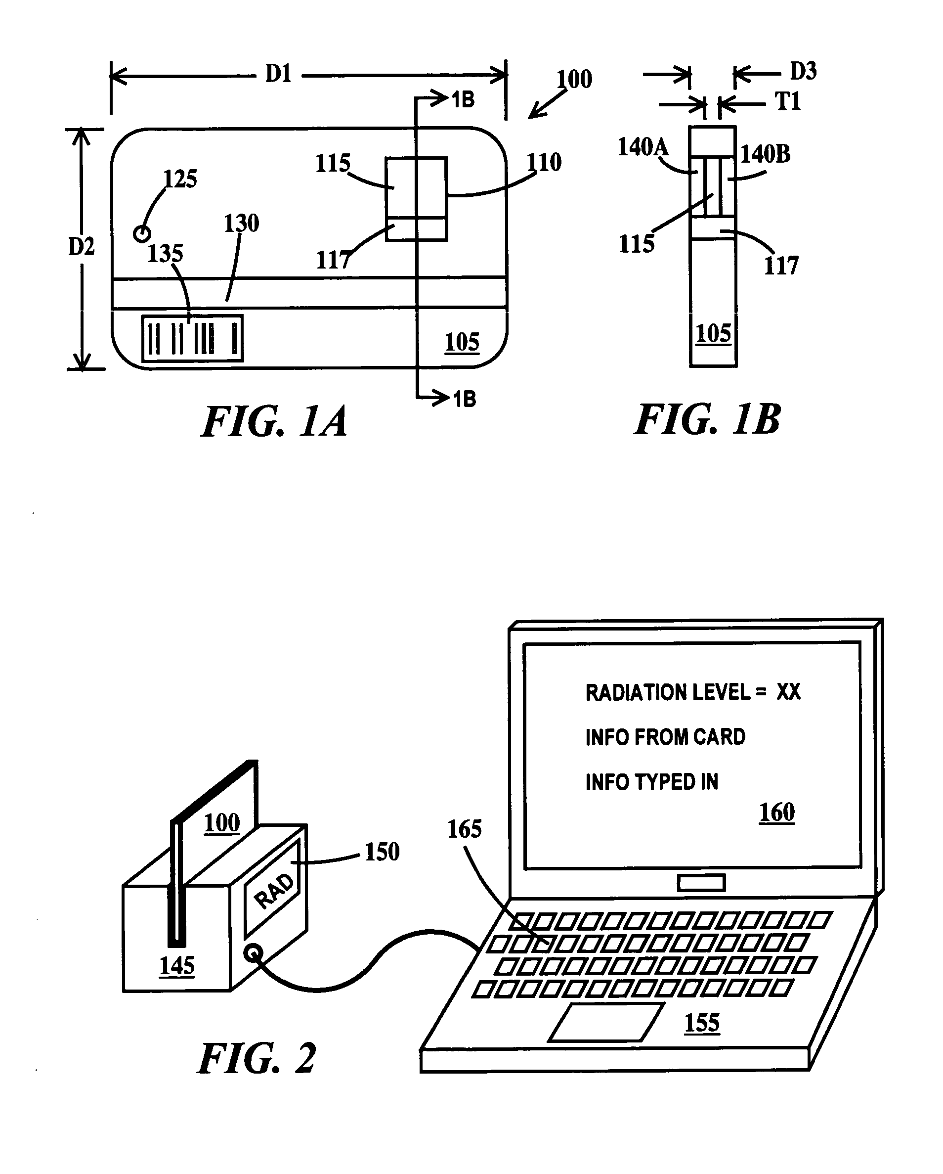 Radiation detection schemes, apparatus and methods of transmitting radiation detection information to a network