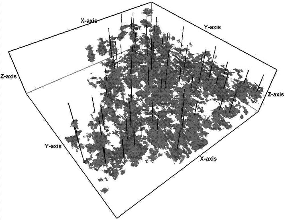 Method for establishing solution vug reservoir body distribution model of fractured-vuggy carbonate rock reservoir