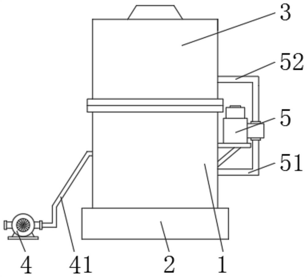 Tail gas treatment device for domestic waste incineration