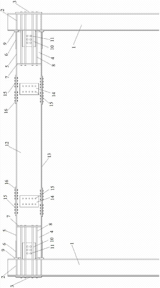 Steel frame precast prestressed beam column joint with post-earthquake recovering function