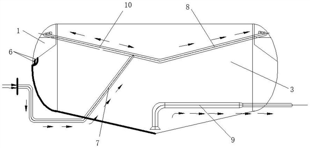 An improved air chamber and a powder tank truck using the improved air chamber