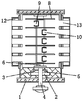 Network hardware cable branching device with cable sorting function