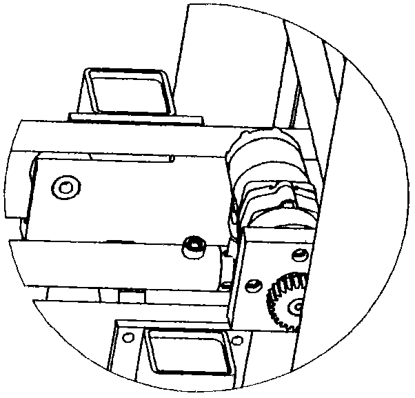 Brick and plate separating mechanism for conveying machine-made baking-free brick