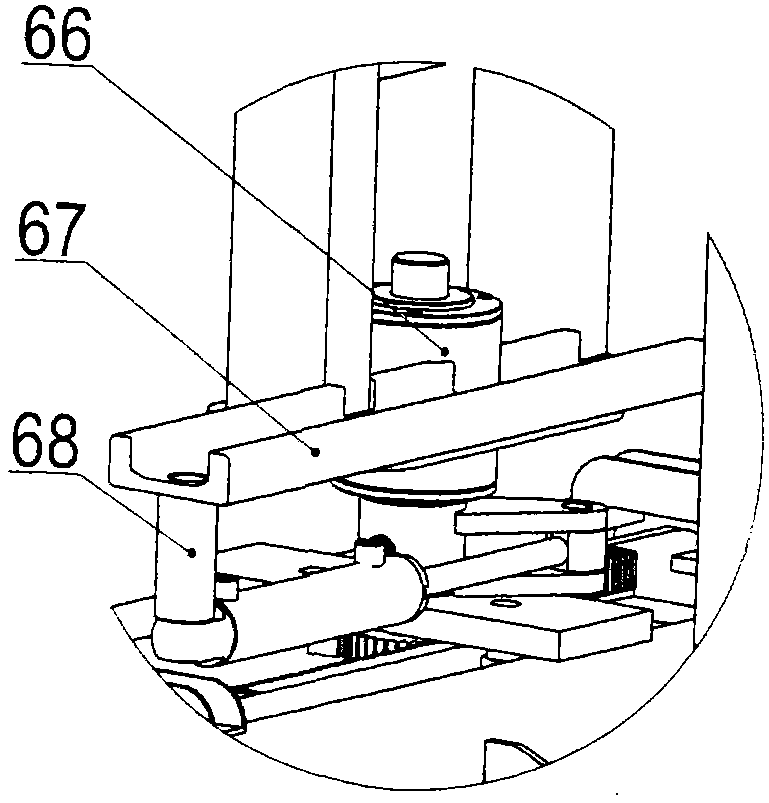 Brick and plate separating mechanism for conveying machine-made baking-free brick