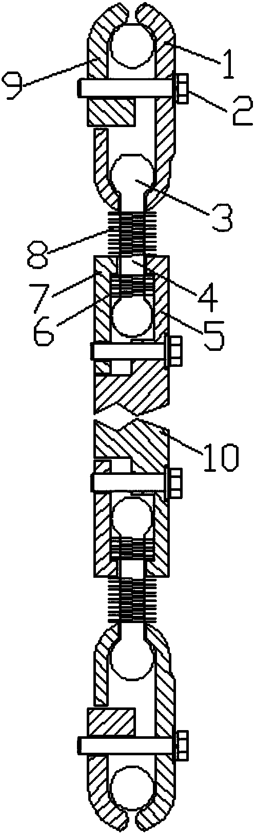 Anti-resonance spacer for double-bundle conductor