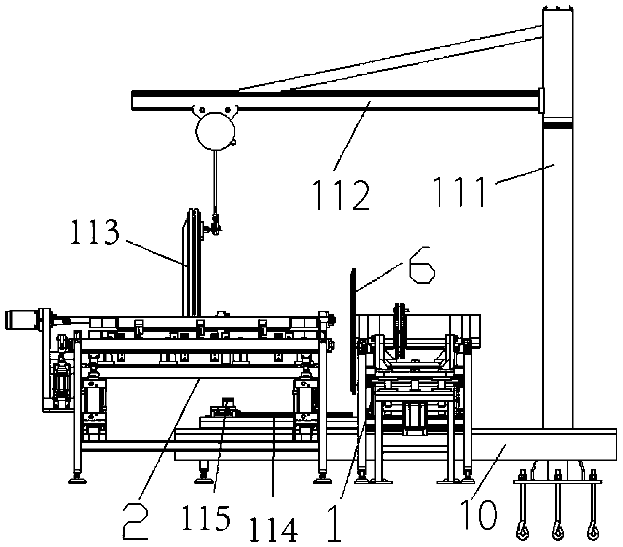 Shaft automatic driving assembling conveying line