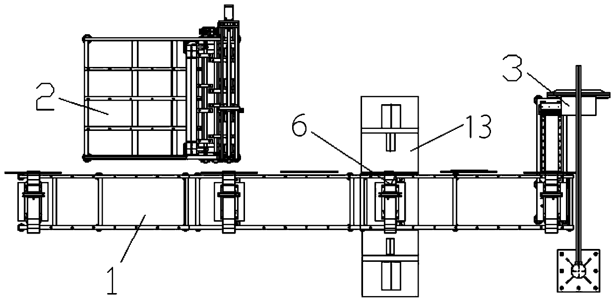 Shaft automatic driving assembling conveying line