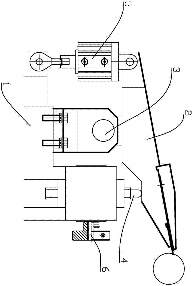 Micro approximate U-shaped scraper clamping plate regulating mechanism