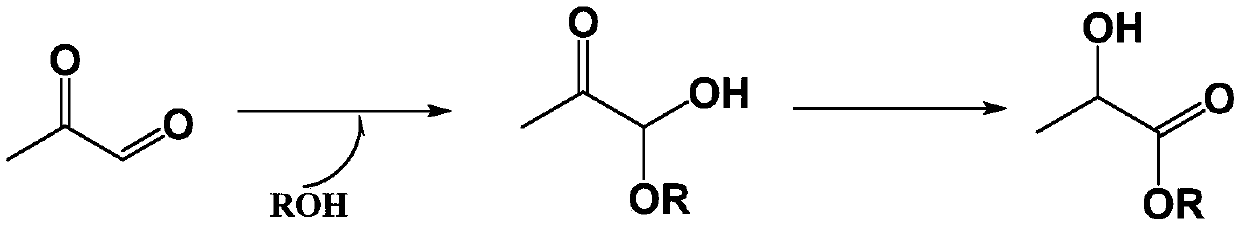 Method for preparing lactate by catalyzing pyruvic aldehyde