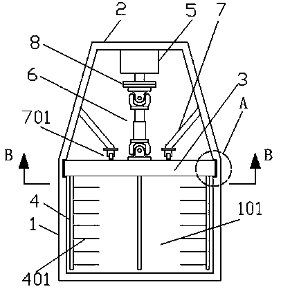 Material mixing device