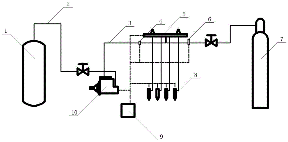 Fuel delivery method for internal combustion engine using gas-liquid two-phase natural gas as fuel