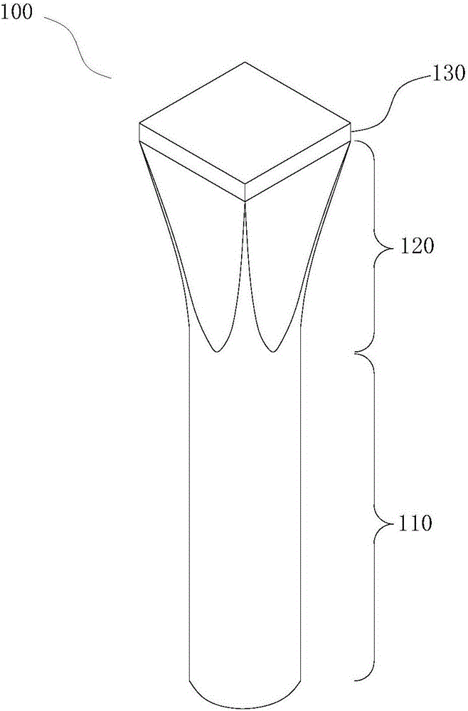 Variable section upright and construction method thereof