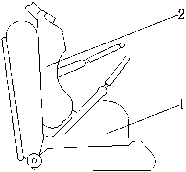 Child safety seat of automobile