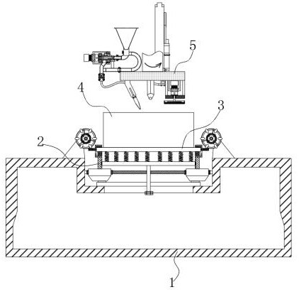A mold core processing device for manufacturing a gradually changing angle light guide plate