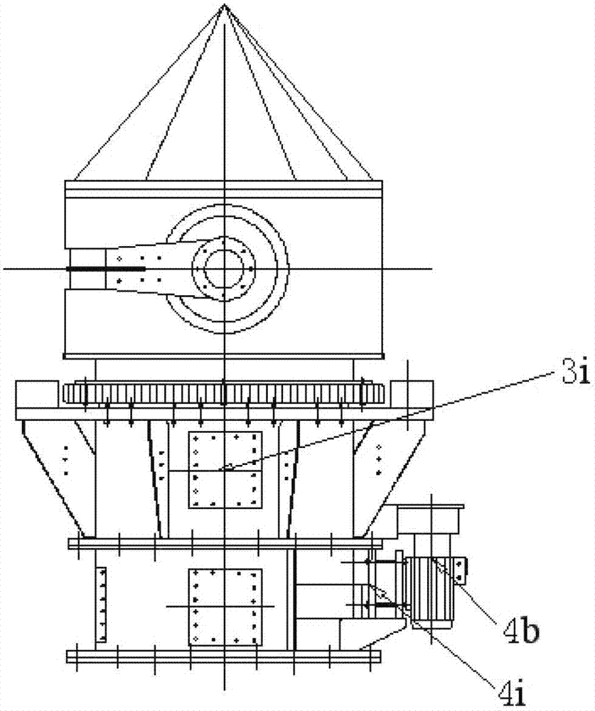 Spiral discharging bin capable of rotating in two directions