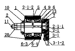 Press roll assembly and spindle combination device of ring die pelletizer with double-direction oil lines