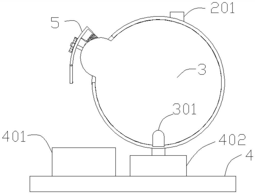 Kitchen garbage continuous classification device