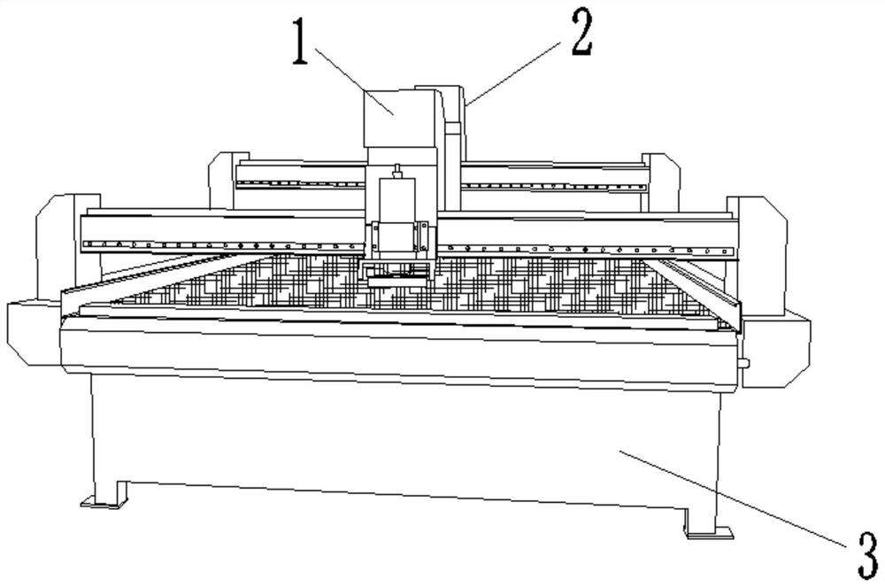 Full-automatic street lamp plate cutting and grinding device